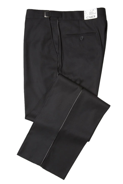 Black 'Heritage'  Wool Tuxedo Pants