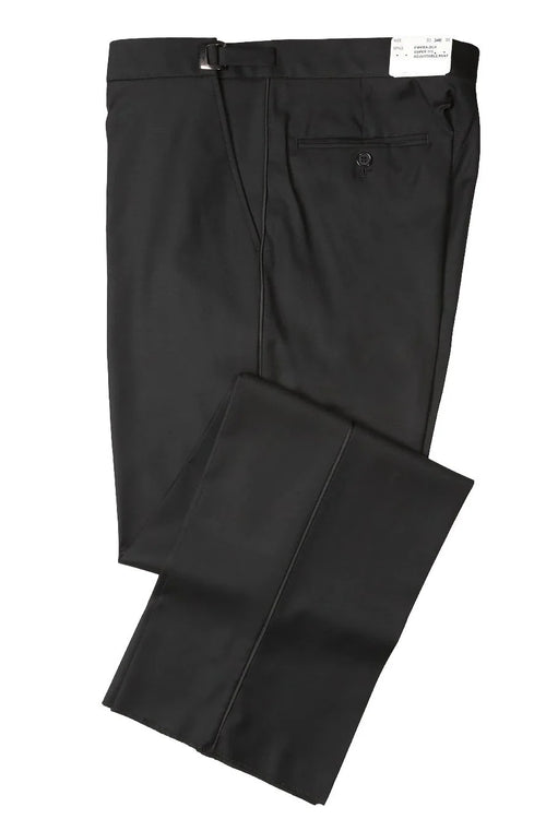Black 'IKE' Wool Tuxedo Pants
