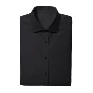 Black Laydown Flat-Front Tuxedo Shirt belltuxedowholesale Black Laydown Flat-Front Tuxedo Shirt belltuxedowholesale