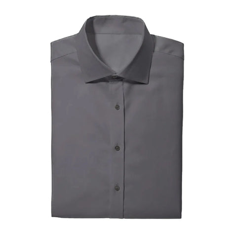Grey Laydown Tuxedo Shirt