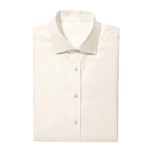 Ivory Laydown Flat-Front Tuxedo Shirt