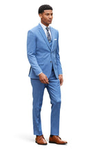 Load image into Gallery viewer, Marine Blue Suit Jacket