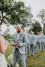 Load image into Gallery viewer, Oxford Blue Suit Jacket