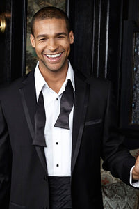 'Edge' Black 2-Button Notch Tuxedo Jacket