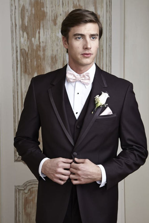 'Edge' Chocolate Brown Tuxedo Jacket