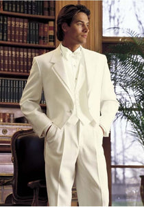 'Tailcoat' Ivory 2-Button Notch Tuxedo Jacket