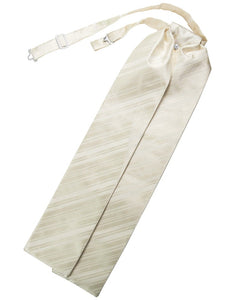 Ivory Striped Satin Ascot