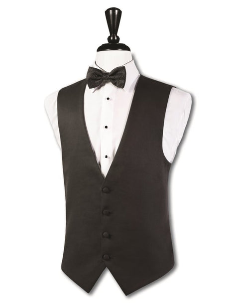 Black Super 150's Vest