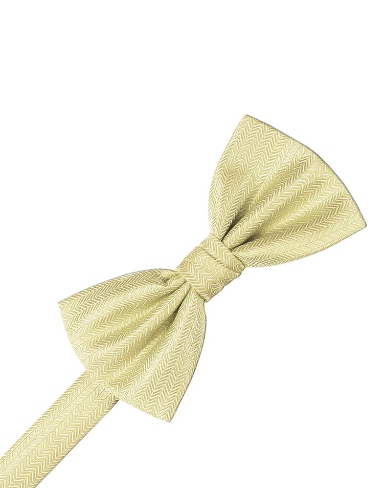 Banana Herringbone Bowtie