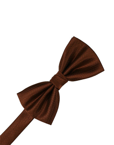 Cinnamon Herringbone Bowtie