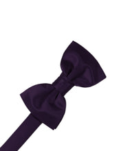 Load image into Gallery viewer, Amethyst Solid Satin Bowtie