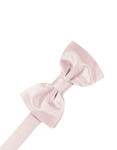 Blush Solid Satin Bowtie