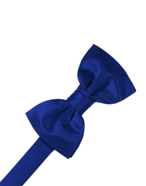 Royal Blue Solid Satin Bowtie