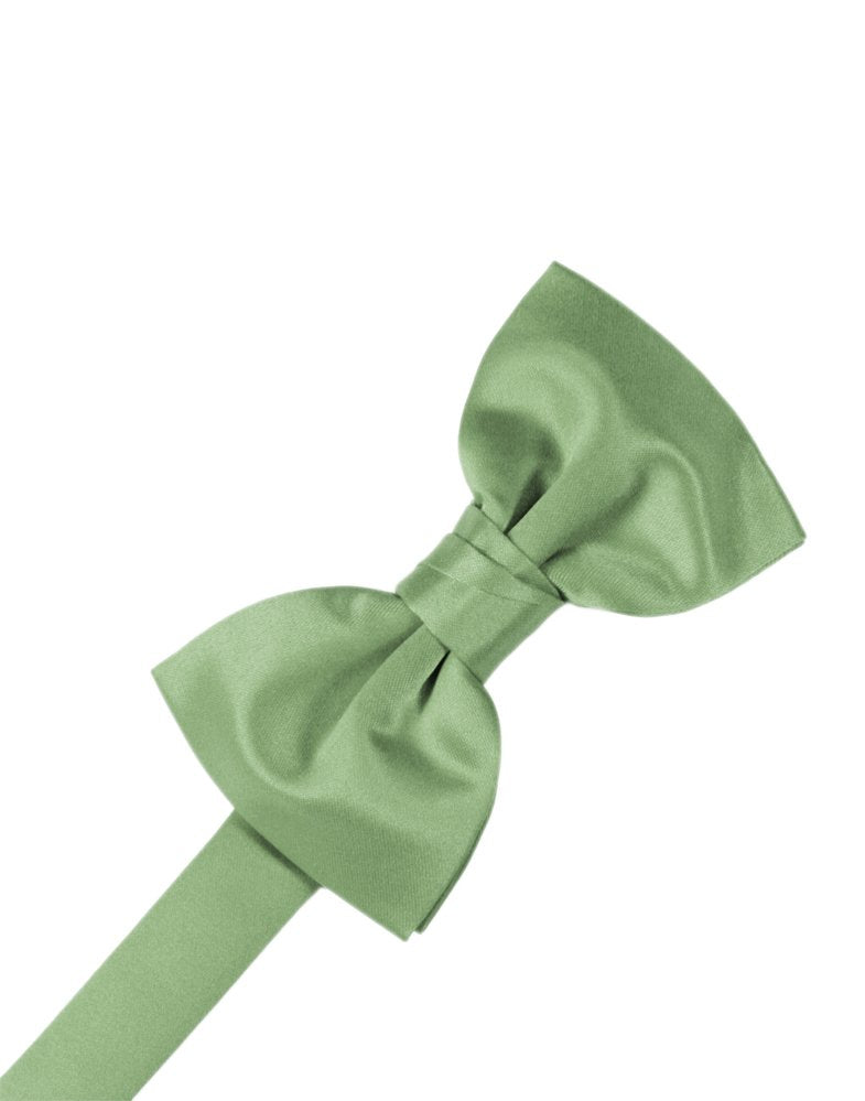 Sage Solid Satin Bowtie