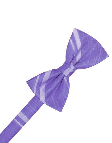 Freesia Striped Satin Bowtie