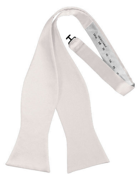 Angel Pink Self-Tie Solid Satin Bowtie