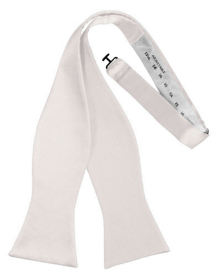 Angel Pink Self-Tie Solid Satin Bowtie
