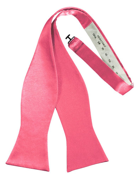 Bubblegum Self-Tie Solid Satin Bowtie