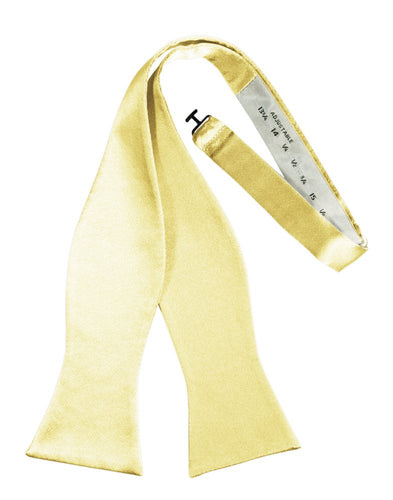 Canary Self-Tie Solid Satin Bowtie