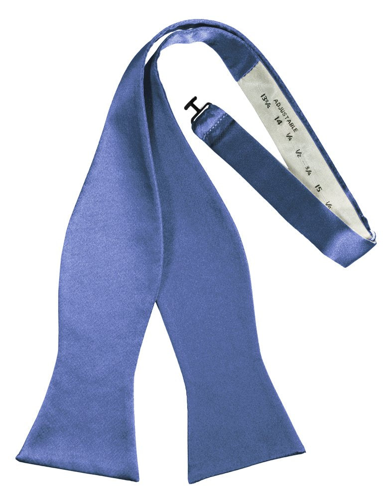 Cornflower Self-Tie Solid Satin Bowtie