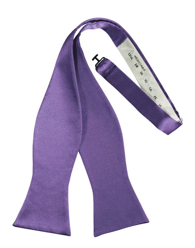 Freesia Self-Tie Solid Satin Bowtie