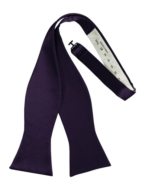 Lapis Self-Tie Solid Satin Bowtie