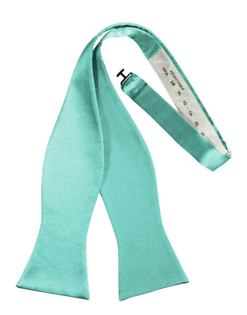 Mermaid Self-Tie Solid Satin Bowtie