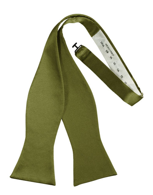 Moss Self-Tie Solid Satin Bowtie