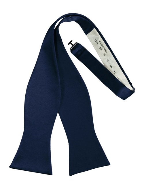 Peacock Self-Tie Solid Satin Bowtie