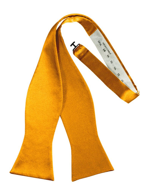 Tangerine Self-Tie Solid Satin Bowtie