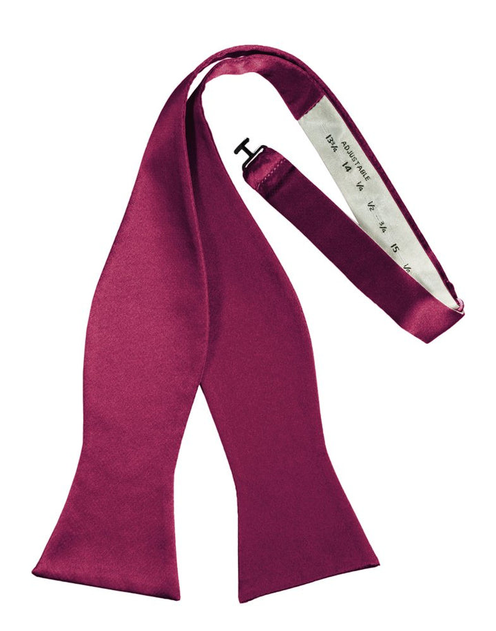 Watermelon Self-Tie Solid Satin Bowtie