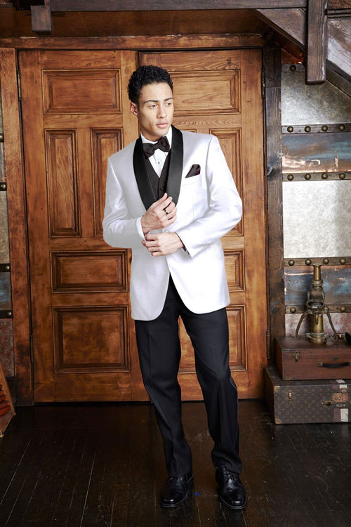 'Bradford' White Tuxedo Jacket