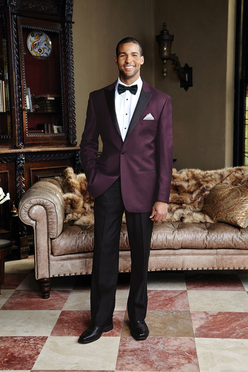'Fitzgerald' Plum Tuxedo Jacket