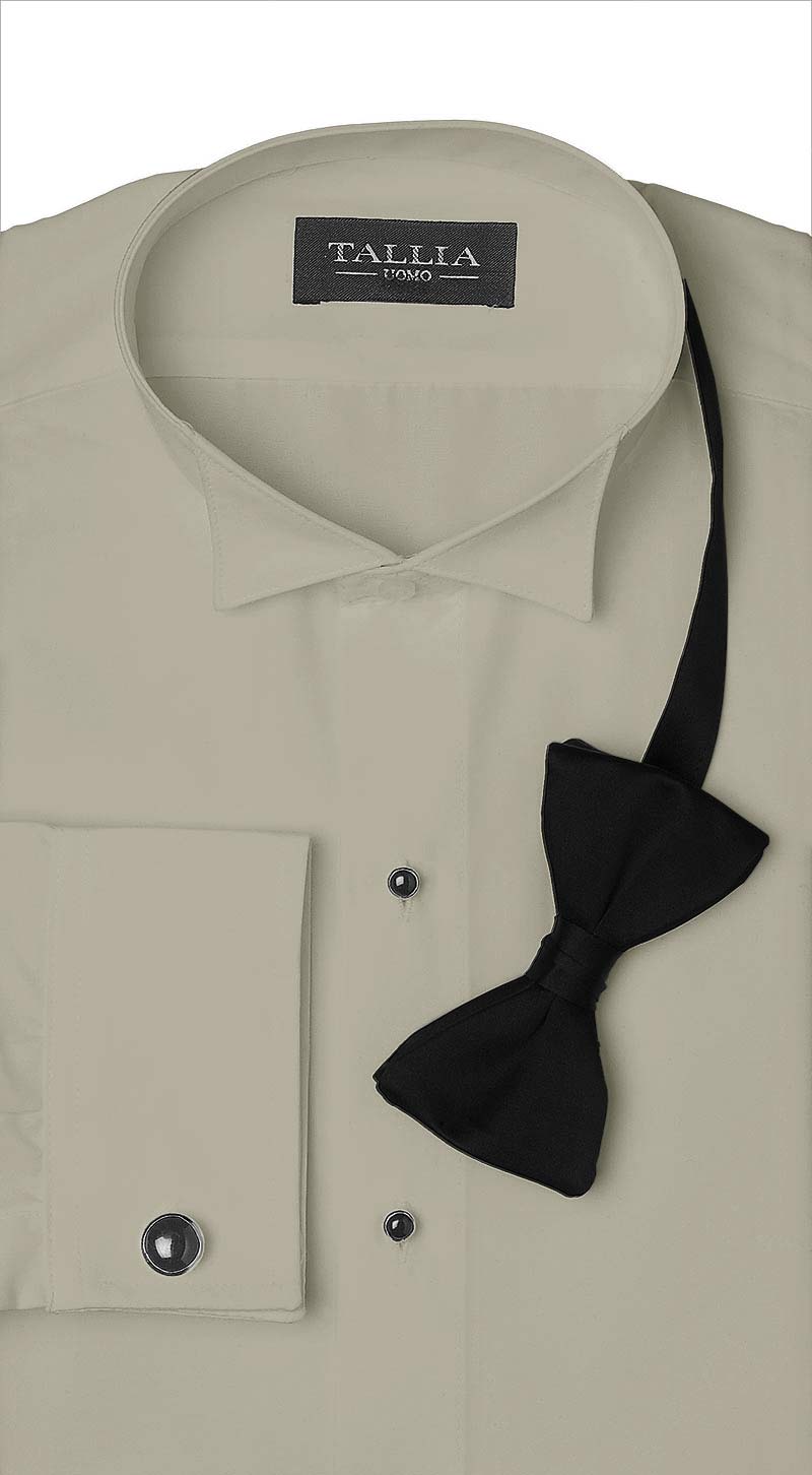 Champagne Wingtip Tuxedo Shirt