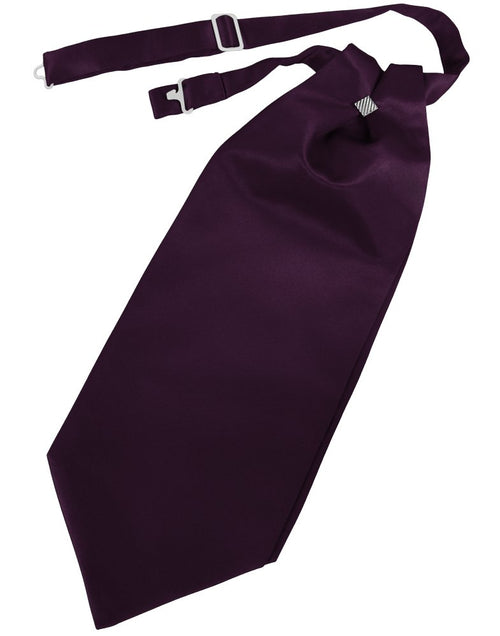 Berry Solid Satin Cravat