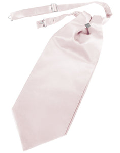 Blush Solid Satin Cravat