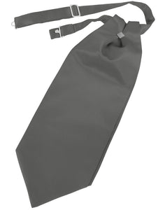 Charcoal Solid Satin Cravat