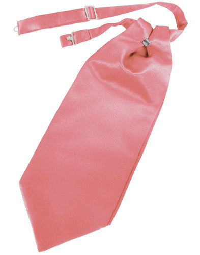 Guava Solid Satin Cravat