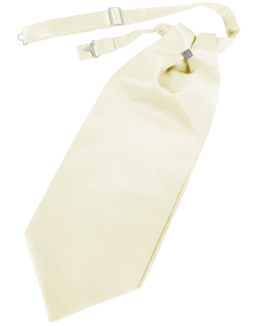Ivory Solid Satin Cravat