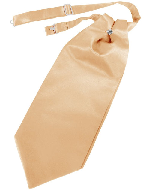 Peach Solid Satin Cravat