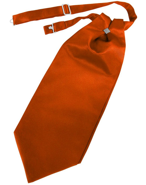 Persimmon Solid Satin Cravat