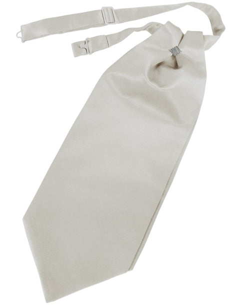 Platinum Solid Satin Cravat