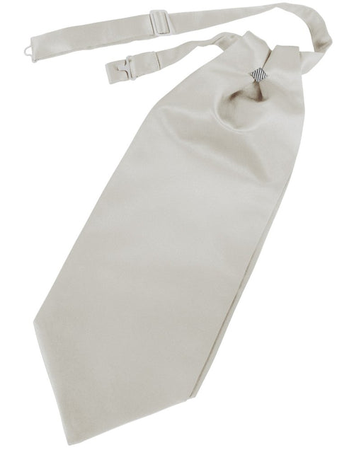 Platinum Solid Satin Cravat