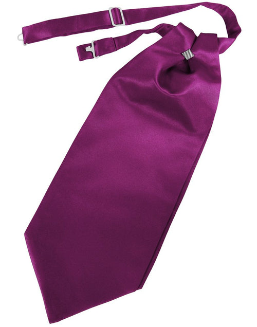 Sangria Solid Satin Cravat