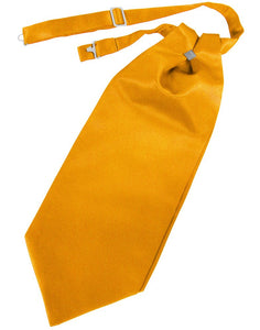Tangerine Solid Satin Cravat