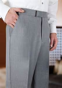 Heather Grey Flat Front Tuxedo/Suit Pants