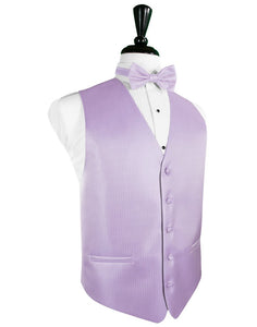 Pastel Lavender Herringbone Tuxedo Vest