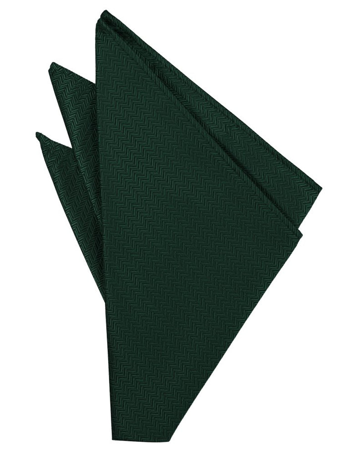 Hunter Herringbone Pocket Square