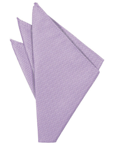 Pastel Lavender Herringbone Pocket Square
