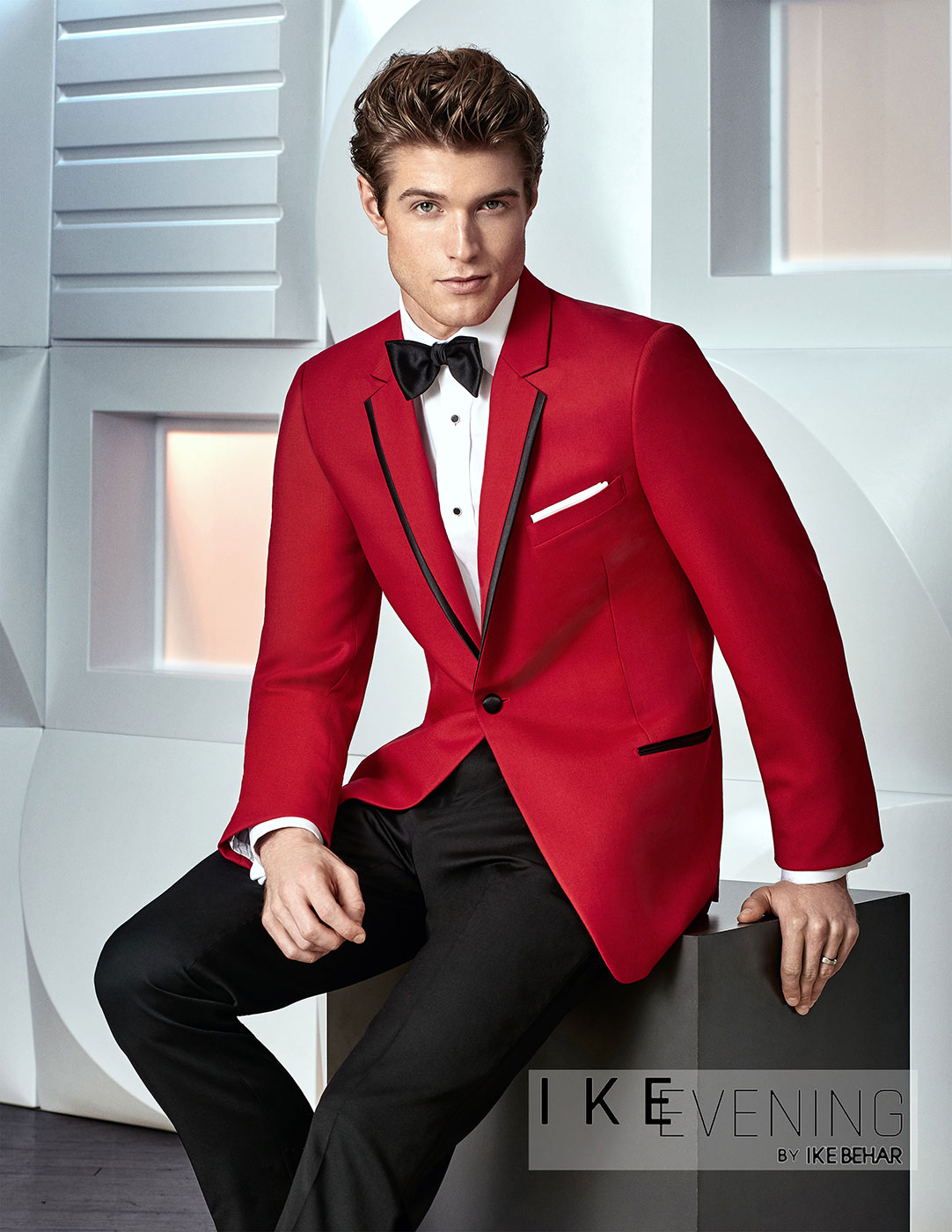 'Stingray' Red Tuxedo Jacket